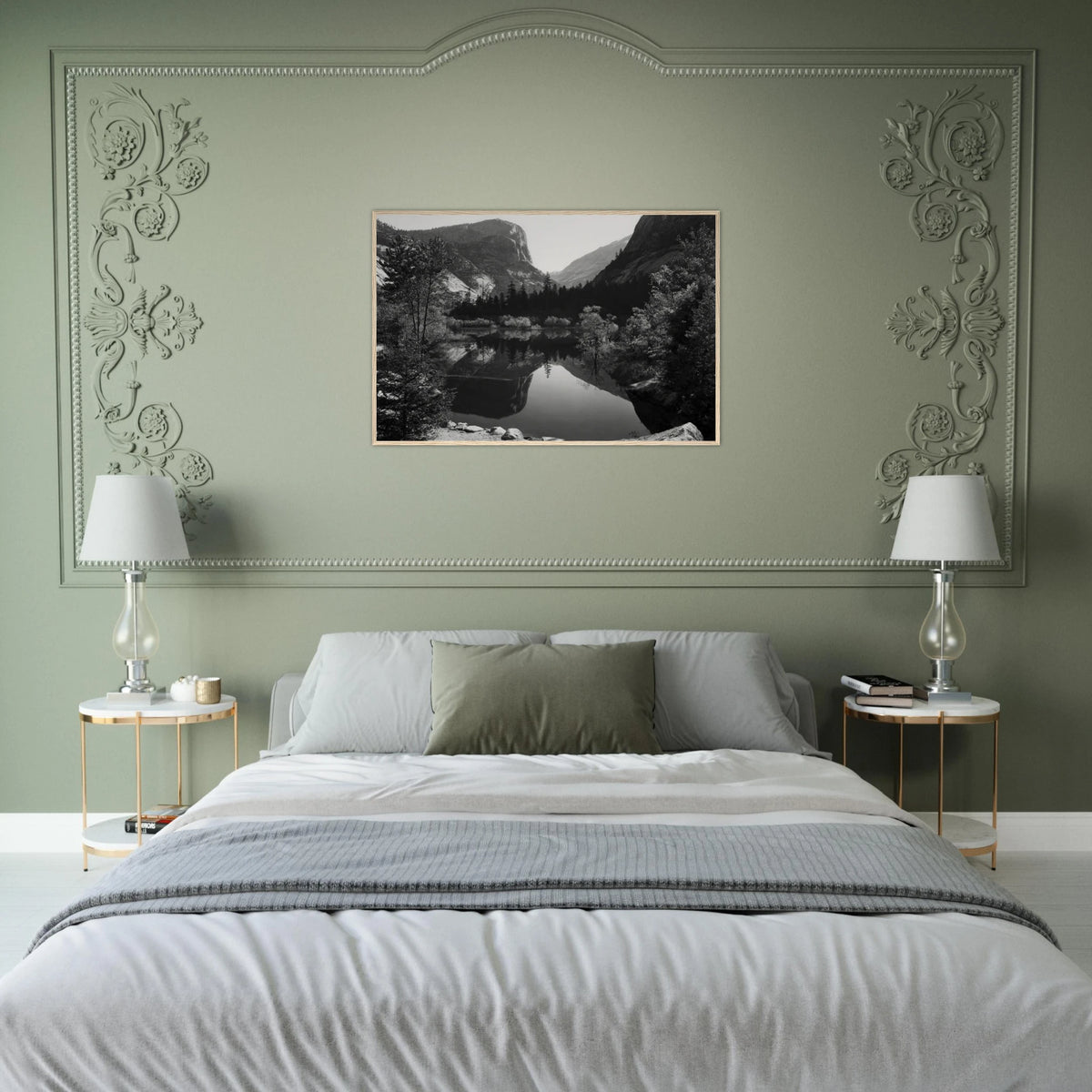 Mirror Lake, Morning, Yosemite National Park Framed Poster | Ansel Adams Framed Prints Wall Art | Ansel Adams Store