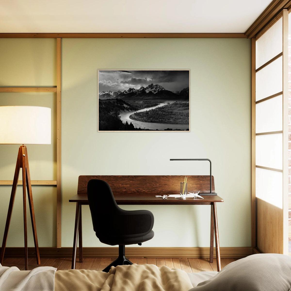 The Tetons and the Snake River Framed Poster | Ansel Adams Framed Prints Wall Art | Ansel Adams Store