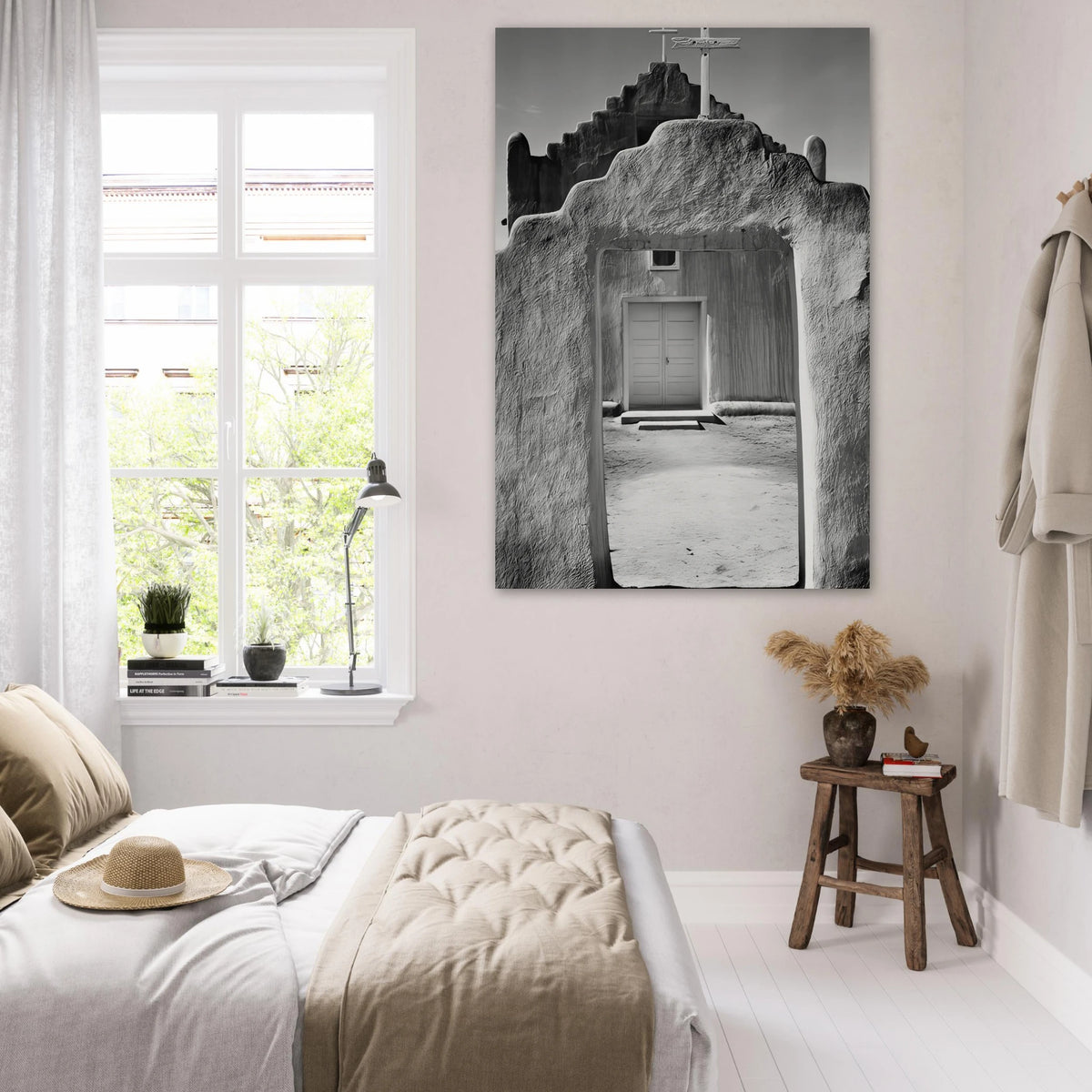 Church, Taos Pueblo Poster | Ansel Adams Poster | Ansel Adams Store