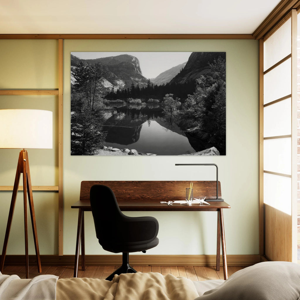 Mirror Lake, Morning, Yosemite National Park Poster | Ansel Adams Poster | Ansel Adams Store