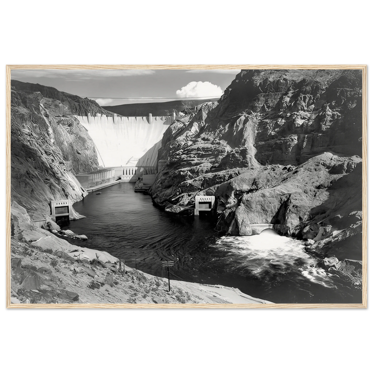 Boulder Dam Framed Poster | Ansel Adams Framed Prints Wall Art | Ansel Adams Store