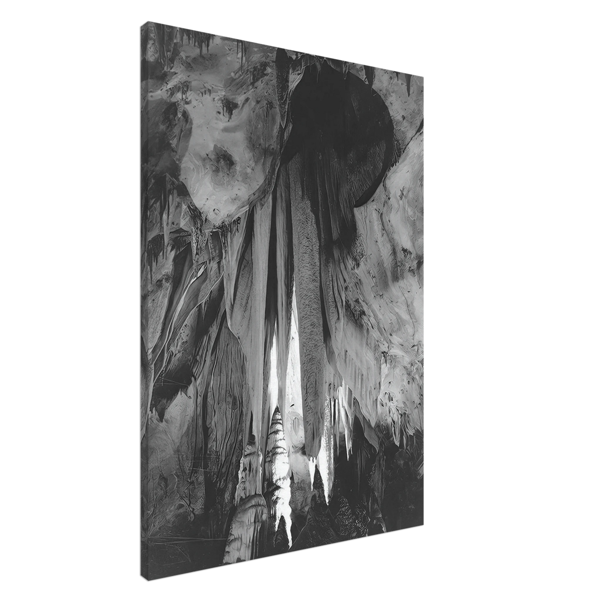 Onyx drapes in the Papoose Room, Carlsbad Caverns Canvas | Ansel Adams Canvas | Ansel Adams Store