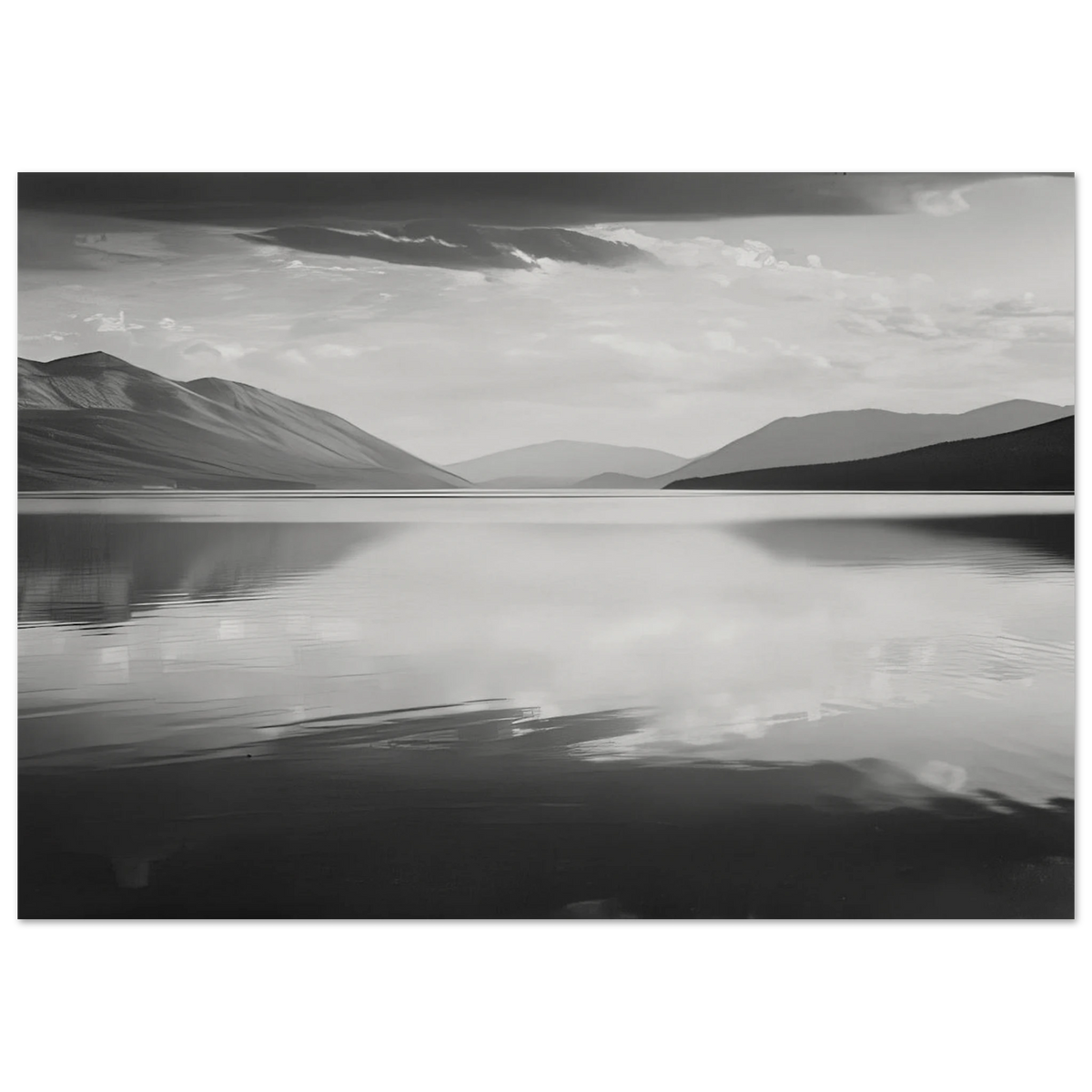 Evening, McDonald Lake, Glacier National Park Poster | Ansel Adams Poster | Ansel Adams Store