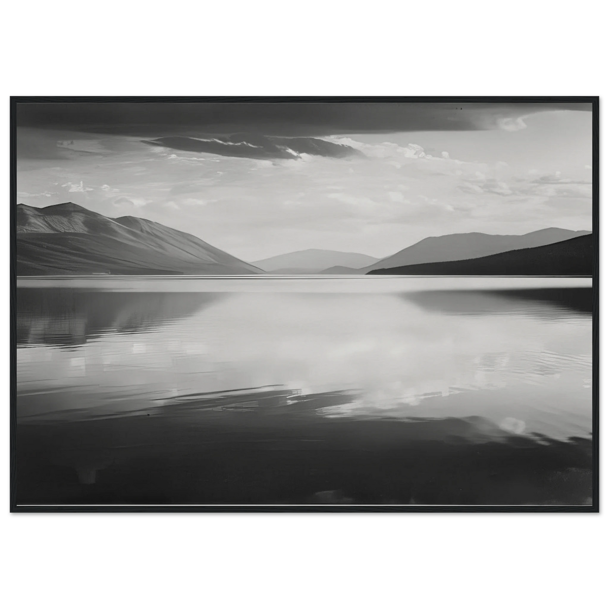 Evening, McDonald Lake, Glacier National Park Framed Poster | Ansel Adams Framed Prints Wall Art | Ansel Adams Store