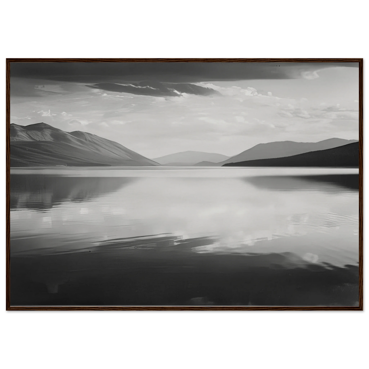 Evening, McDonald Lake, Glacier National Park Framed Poster | Ansel Adams Framed Prints Wall Art | Ansel Adams Store