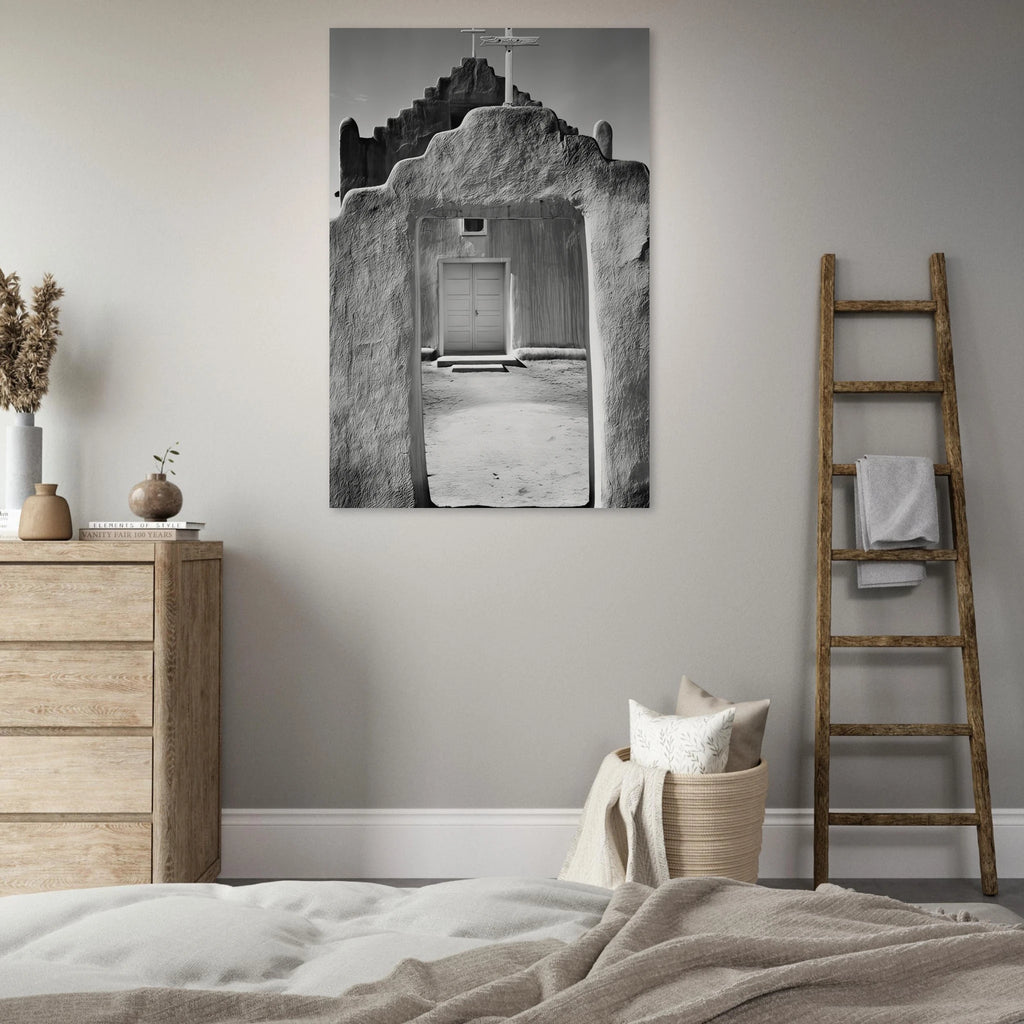 Church, Taos Pueblo Poster | Ansel Adams Poster | Ansel Adams Store