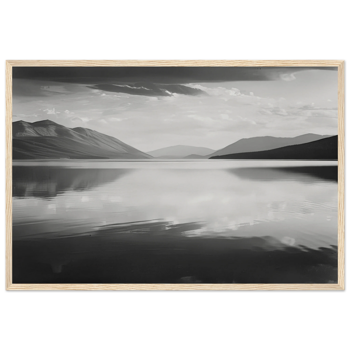 Evening, McDonald Lake, Glacier National Park Framed Poster | Ansel Adams Framed Prints Wall Art | Ansel Adams Store
