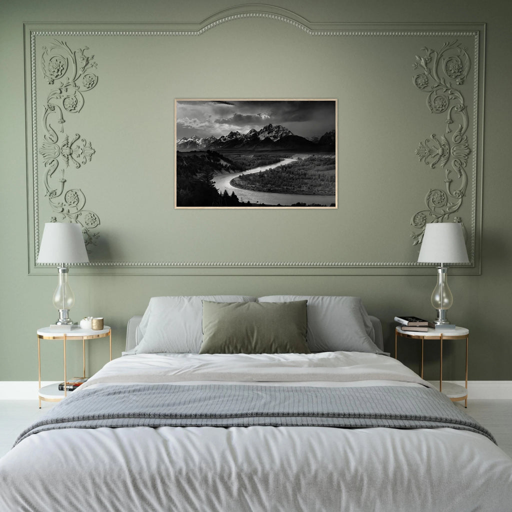 The Tetons and the Snake River Framed Poster | Ansel Adams Framed Prints Wall Art | Ansel Adams Store