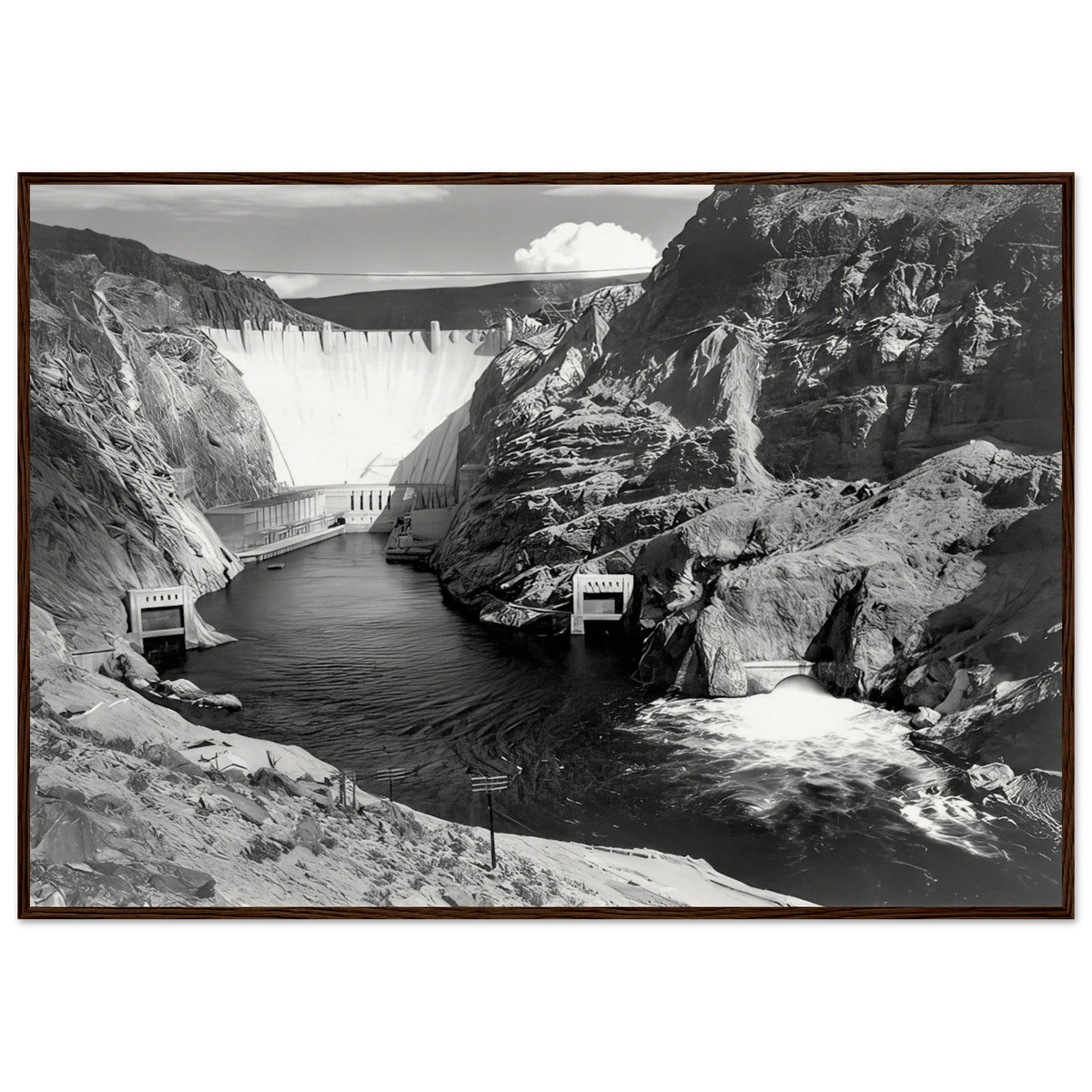 Boulder Dam Framed Poster | Ansel Adams Framed Prints Wall Art | Ansel Adams Store
