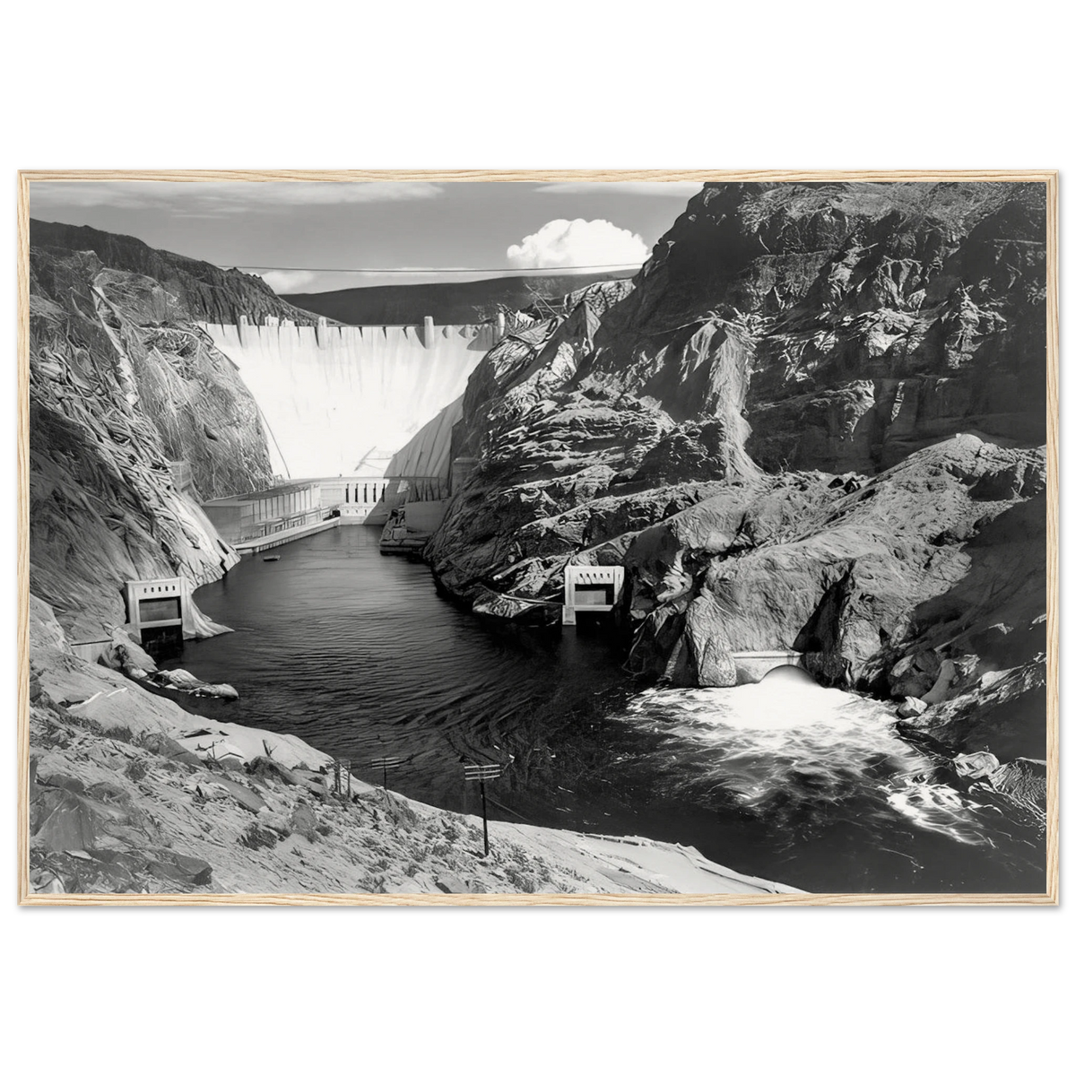Boulder Dam Framed Poster | Ansel Adams Framed Prints Wall Art | Ansel Adams Store