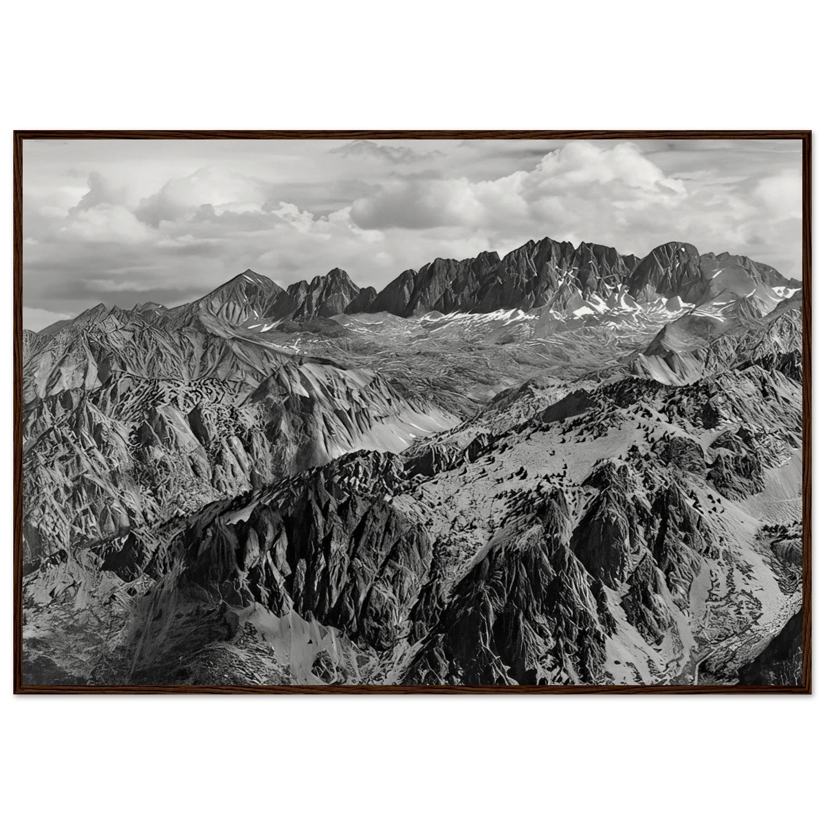 North Palisade from Windy Point Framed Poster | Ansel Adams Framed Prints Wall Art | Ansel Adams Store