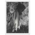 Onyx drapes in the Papoose Room, Carlsbad Caverns Framed Poster | Ansel Adams Framed Prints Wall Art | Ansel Adams Store