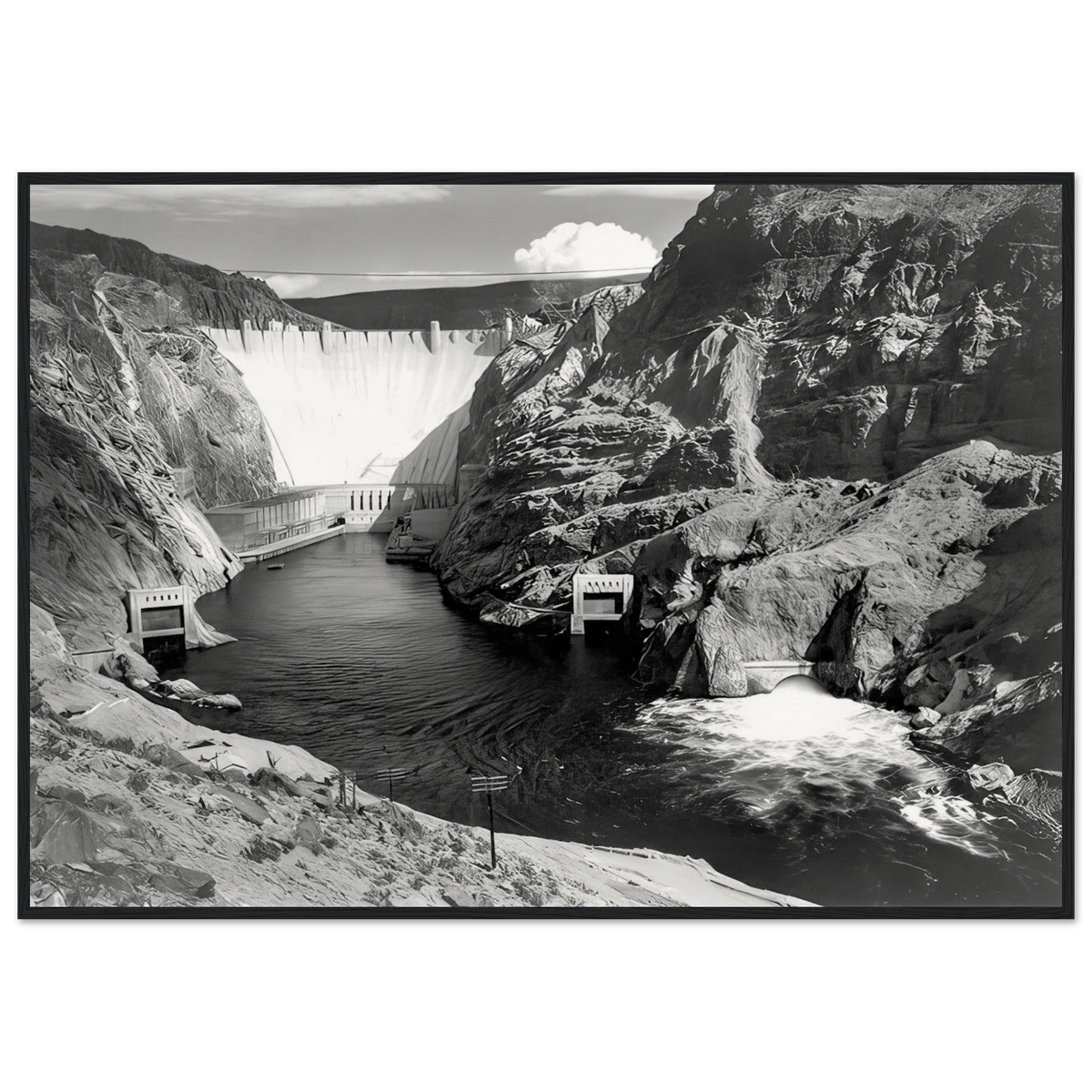 Boulder Dam Framed Poster | Ansel Adams Framed Prints Wall Art | Ansel Adams Store