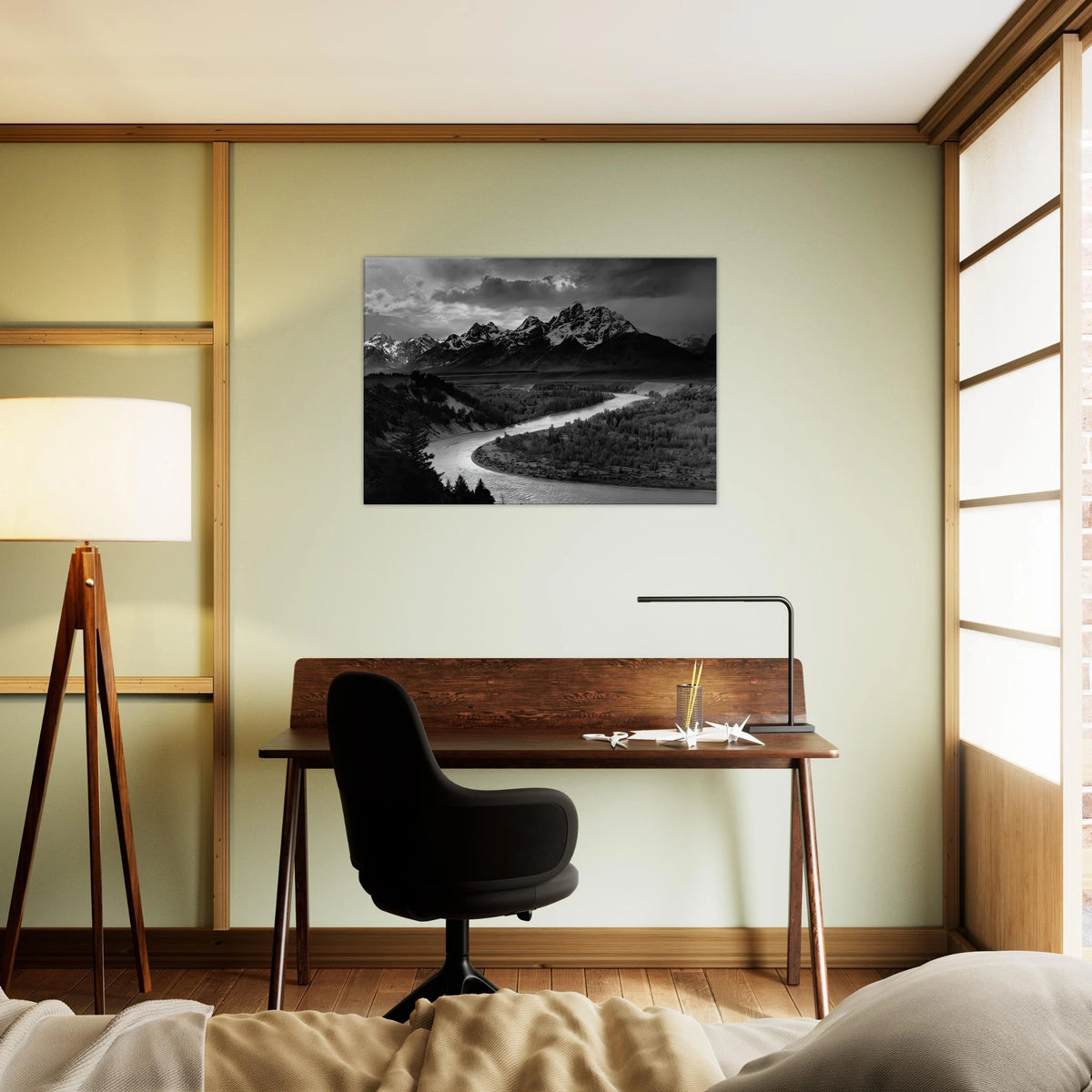 The Tetons and the Snake River Canvas | Ansel Adams Canvas | Ansel Adams Store