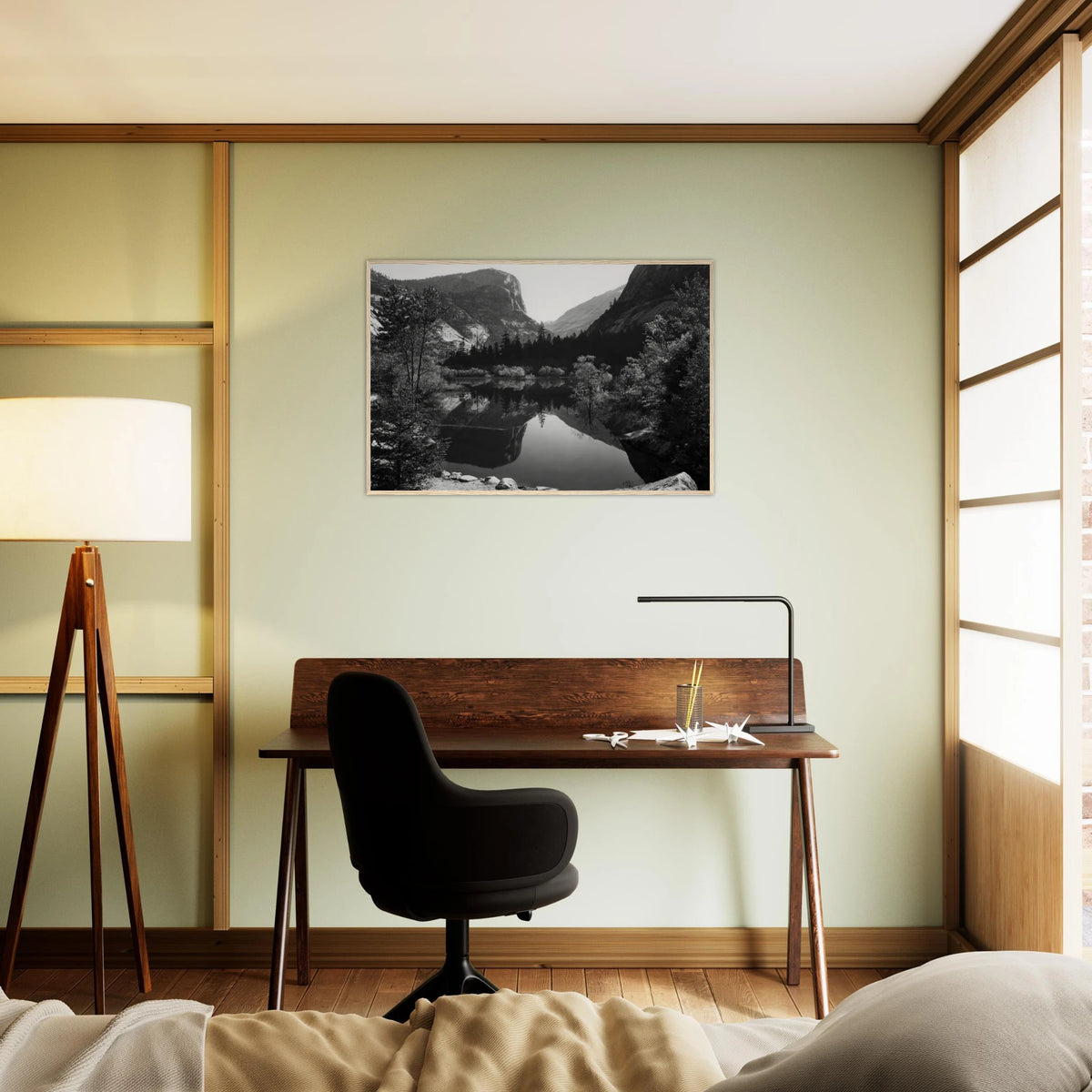Mirror Lake, Morning, Yosemite National Park Framed Poster | Ansel Adams Framed Prints Wall Art | Ansel Adams Store